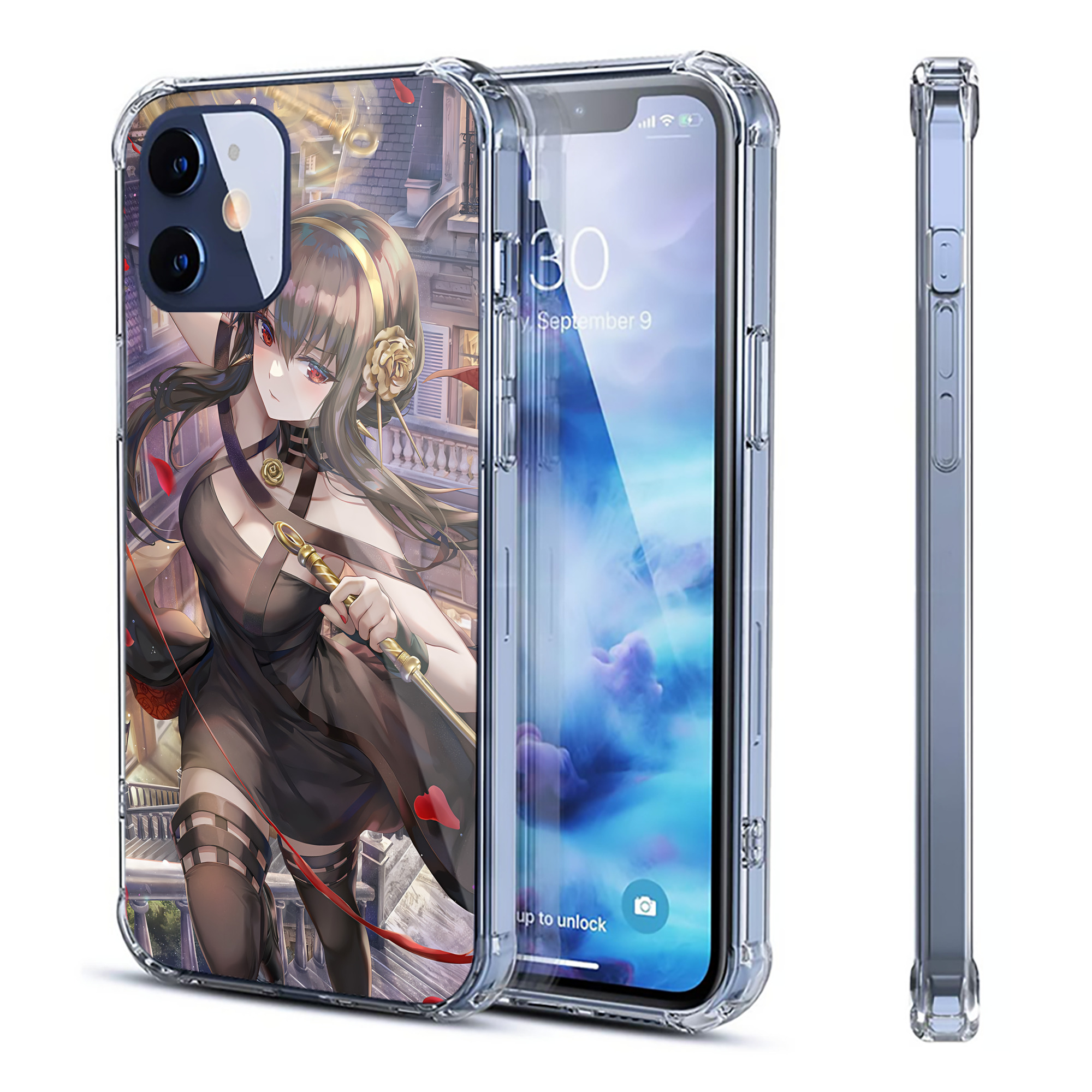 （画像用） SPY×FAMILY间谍家家酒 【iPhone 12シリーズ対応】透明スマホケース（クリアソフトケース）